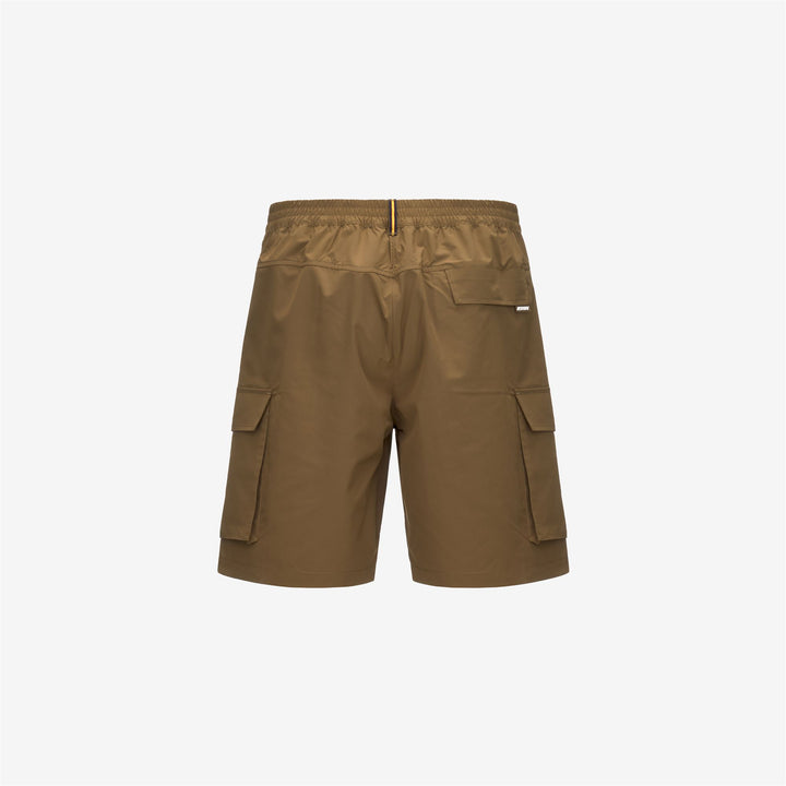 Shorts Man BASTYEL Cargo BROWN CORDA Dressed Front (jpg Rgb)	