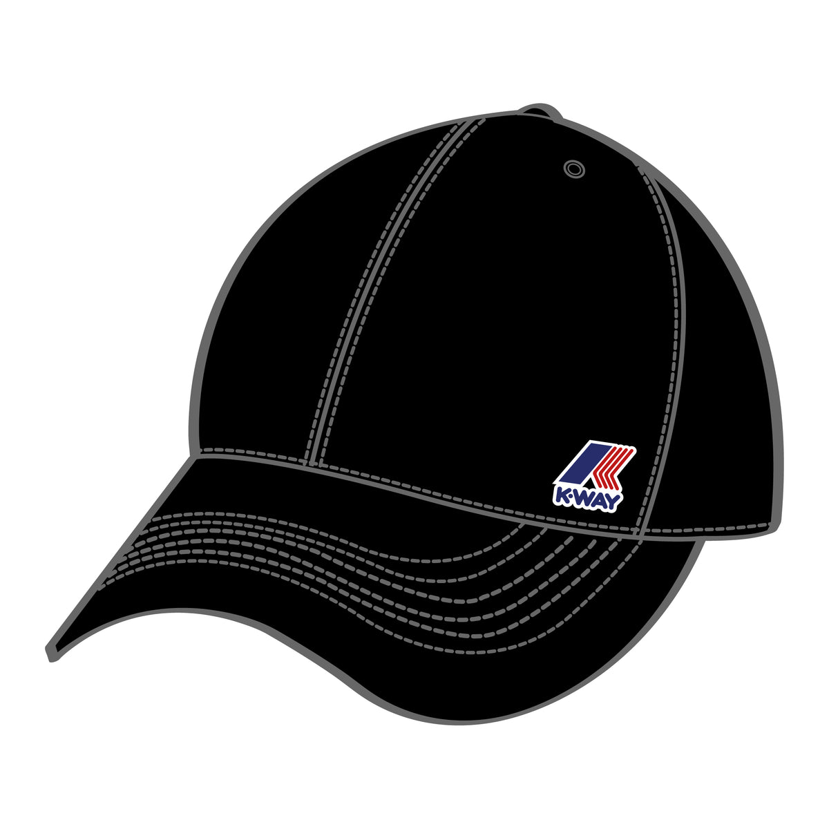 Headwear Unisex HOTTIE MINI LOGO Cap BLACK PURE Color Draft (jpg Rgb)		