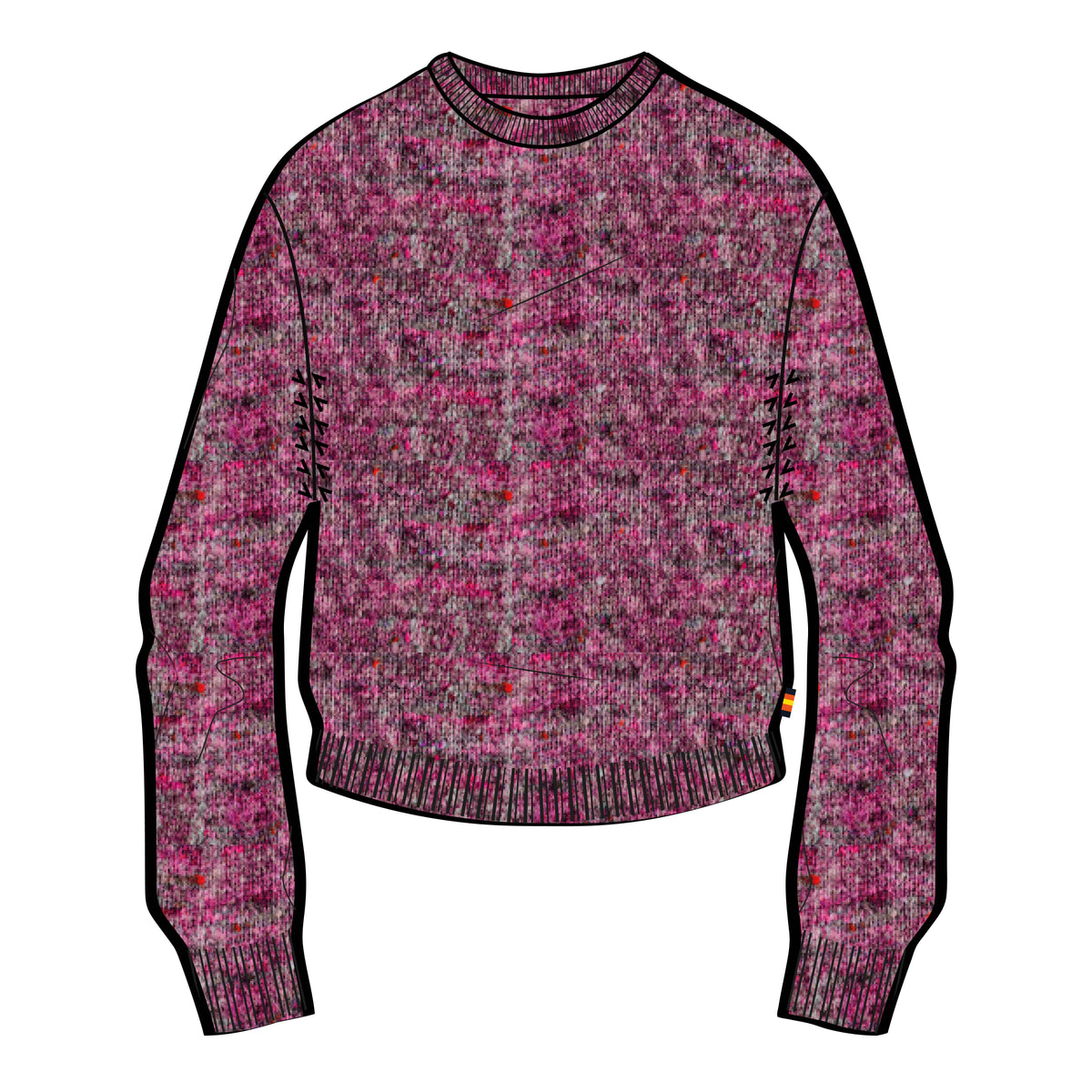KNITWEAR Woman VALERY BUTTONED YARN Pull Over MAGENTA COMBO Color Draft (jpg Rgb)		