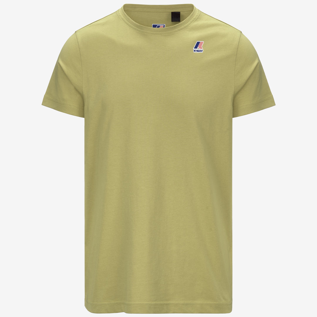 Camiseta unisex plegable verde musgo con logo 01