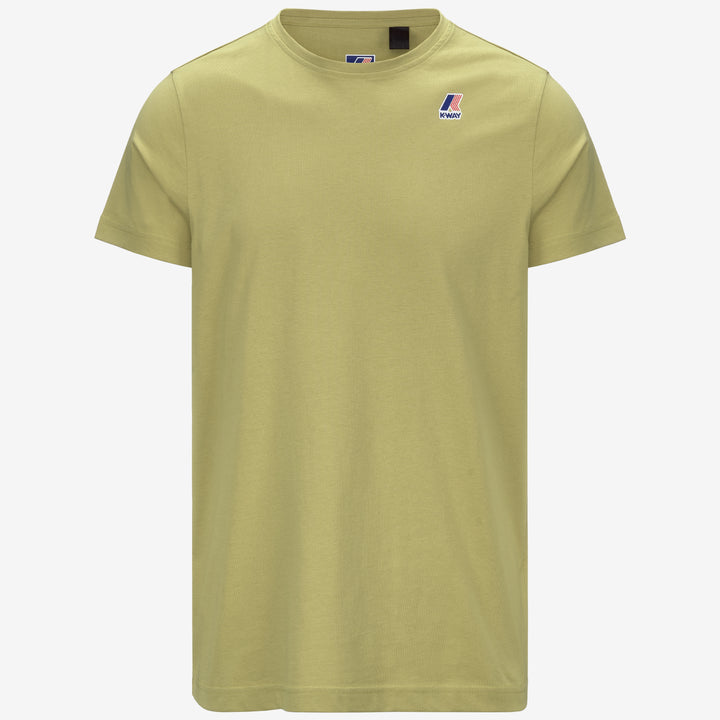 Camiseta unisex plegable verde musgo con logo 1