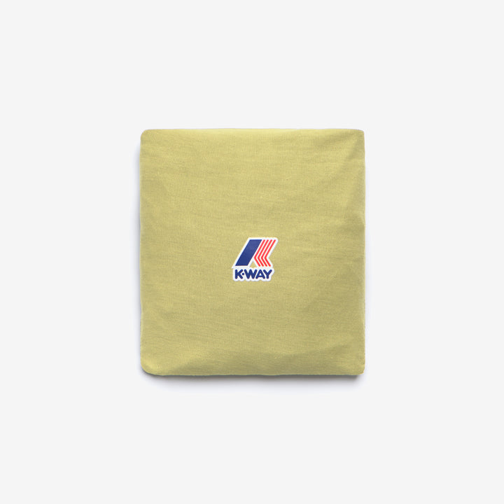 Camiseta unisex plegable verde musgo con logo 2