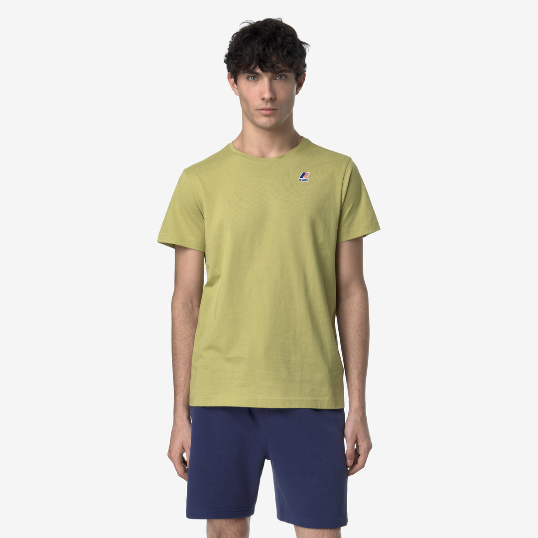 Camiseta unisex plegable verde musgo con logo main