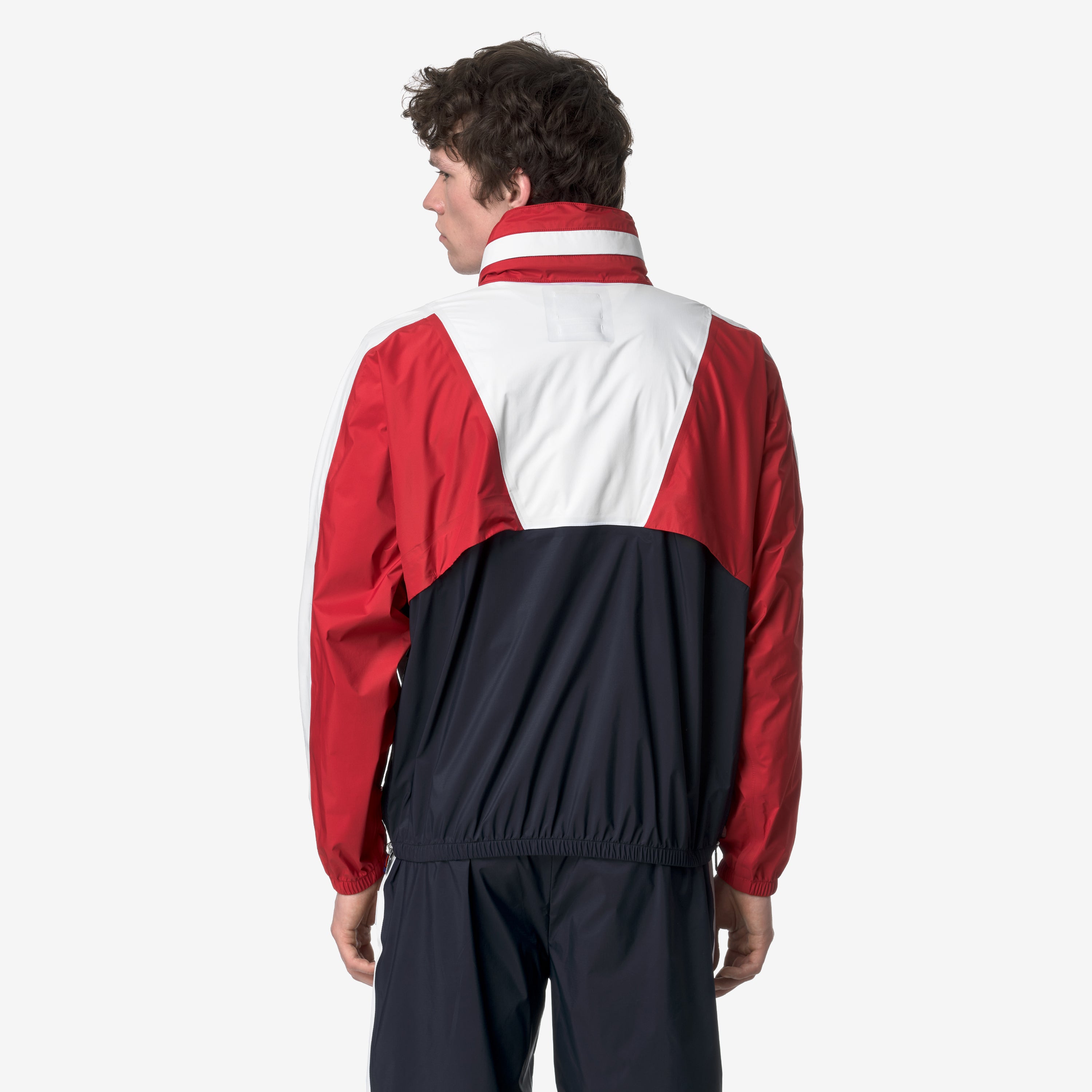 Jackets Unisex 7002 HALF ZIP Short BLUE RED WHITE