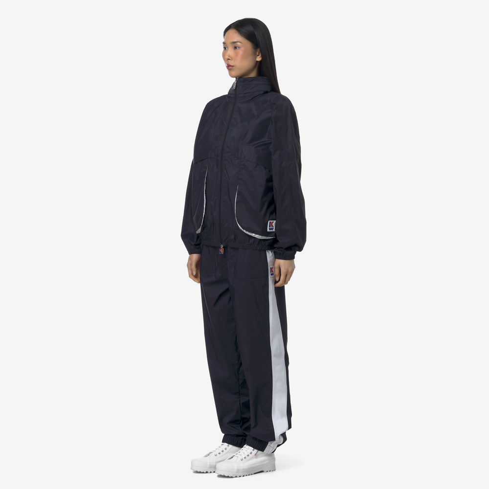 Blue Unisex Sport Trousers for City Wear with Recycled Nylon 02
