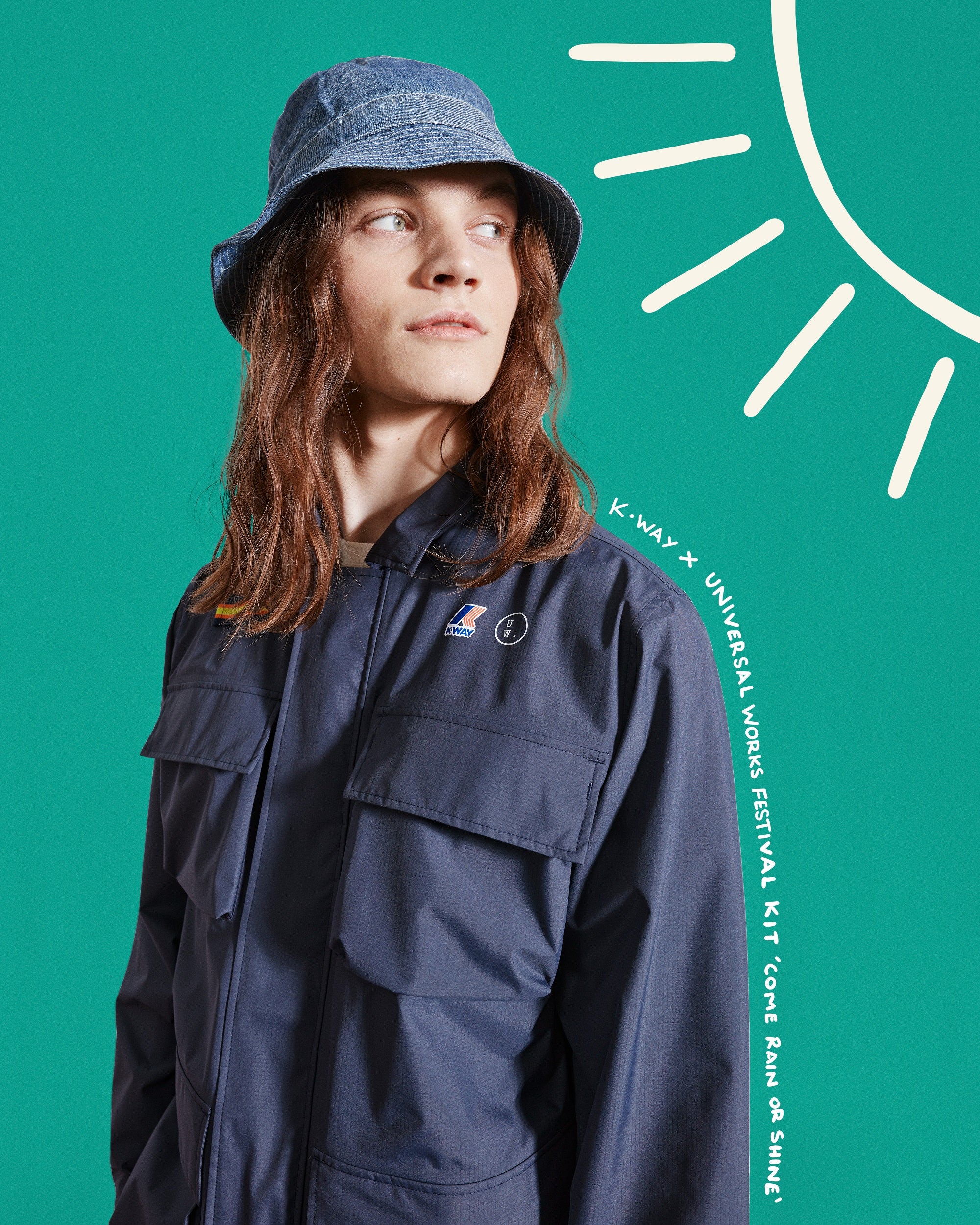 K-WAY x Universal Works ナイロンジャケット　beams K-Way x Universal Works