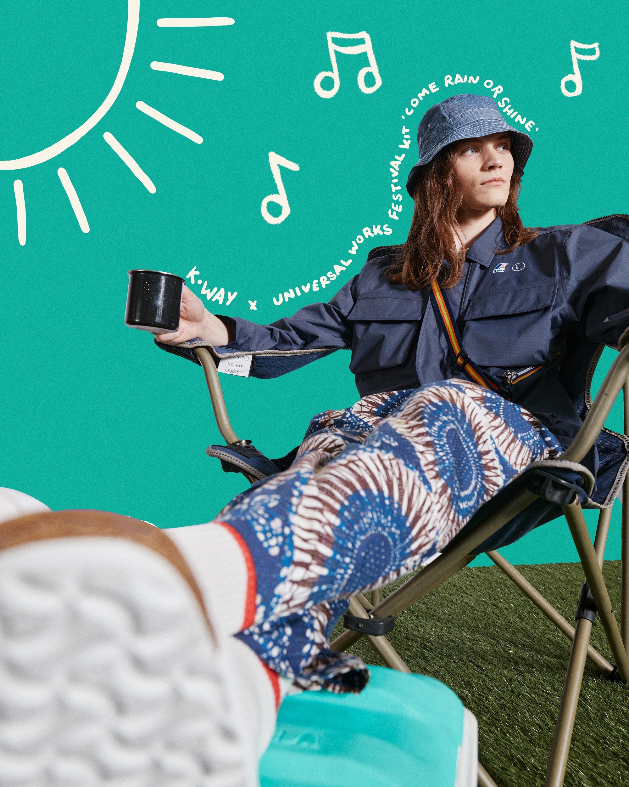 K-WAY x Universal Works ナイロンジャケット　beams K-Way x Universal Works