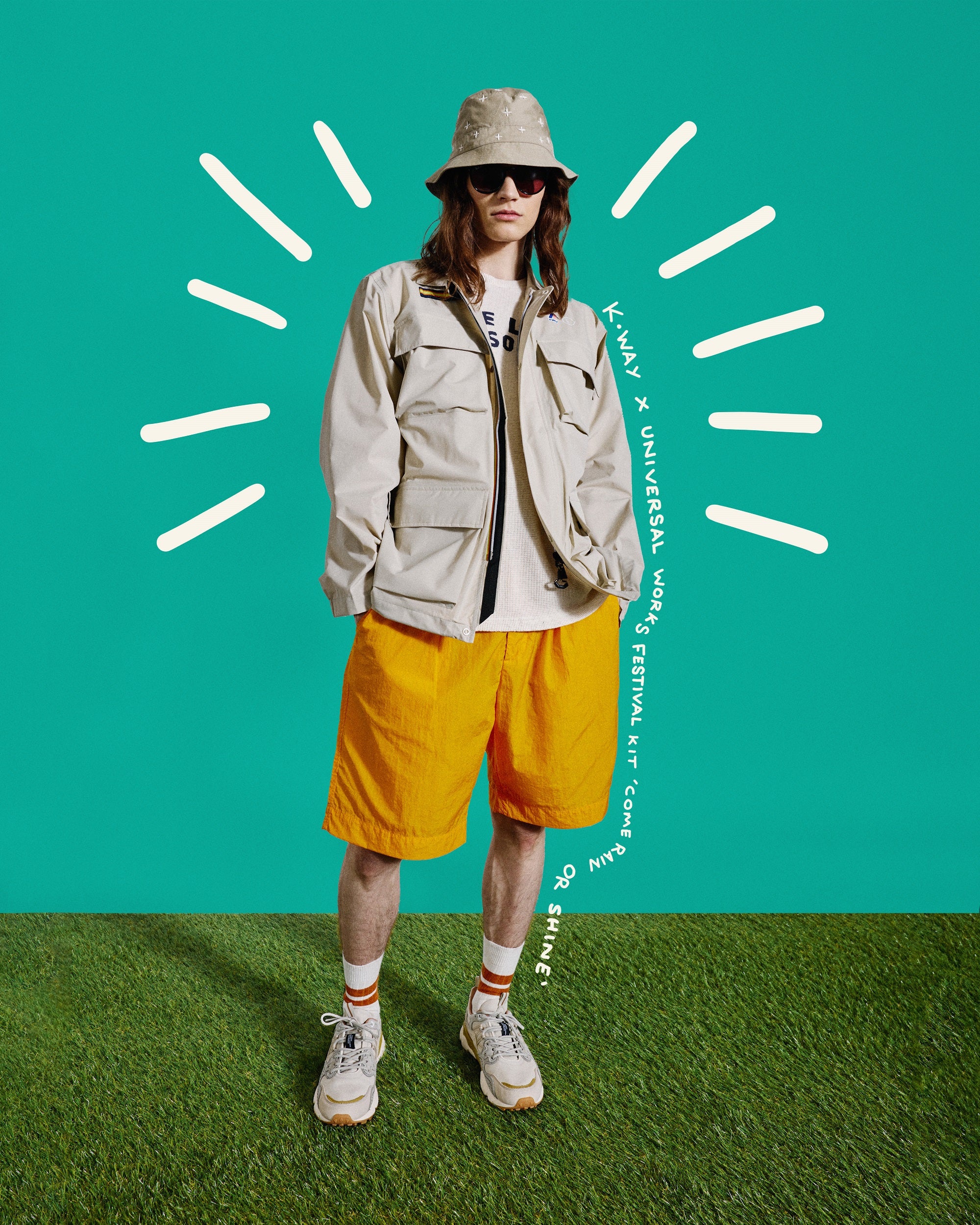 K-WAY x Universal Works ナイロンジャケット　beams K-WAY x Universal Works ナイロンジャケット beams 街着にも