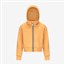 Felpa con Zip Completa Fleece Arancione Ambra per Ragazze 1