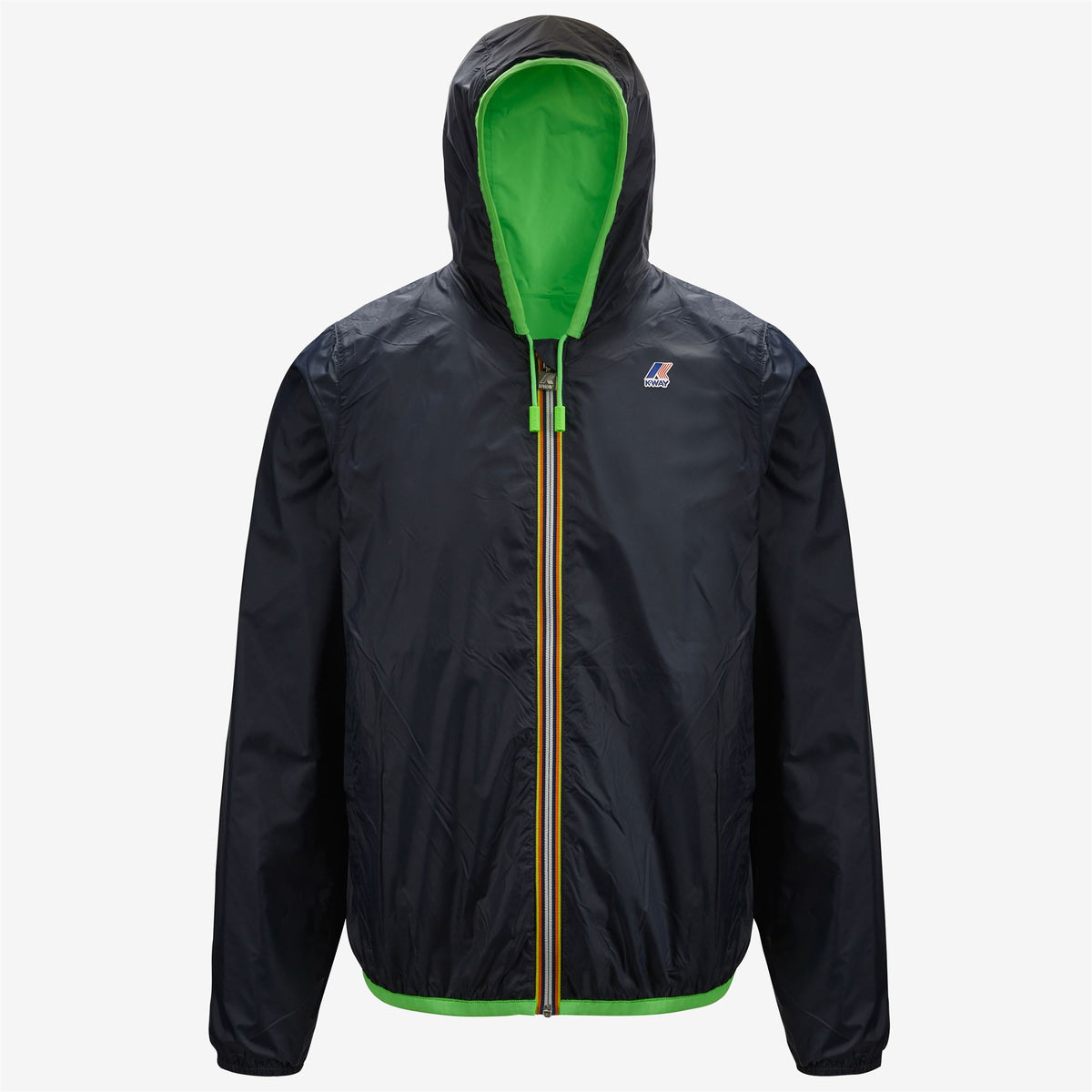 Jackets_Man_Jacques Plus Double Fluo_Short_GreenFluo-Blue Depht - Green Fluo - Blue Depth - Commercial 2