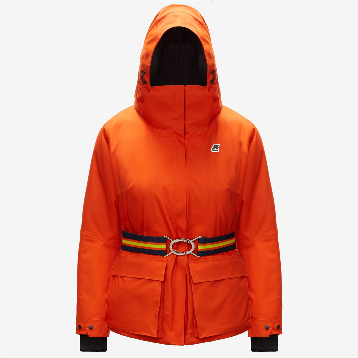 Jackets_Woman_Giselle Micro Twill_Mid_Orange Pumpkin - Commercial 1