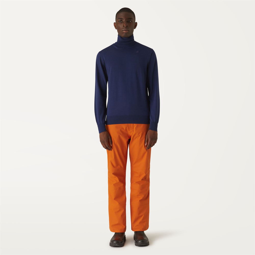 Rust orange Unisex Ski Pants with Water-Repellent Technology 02