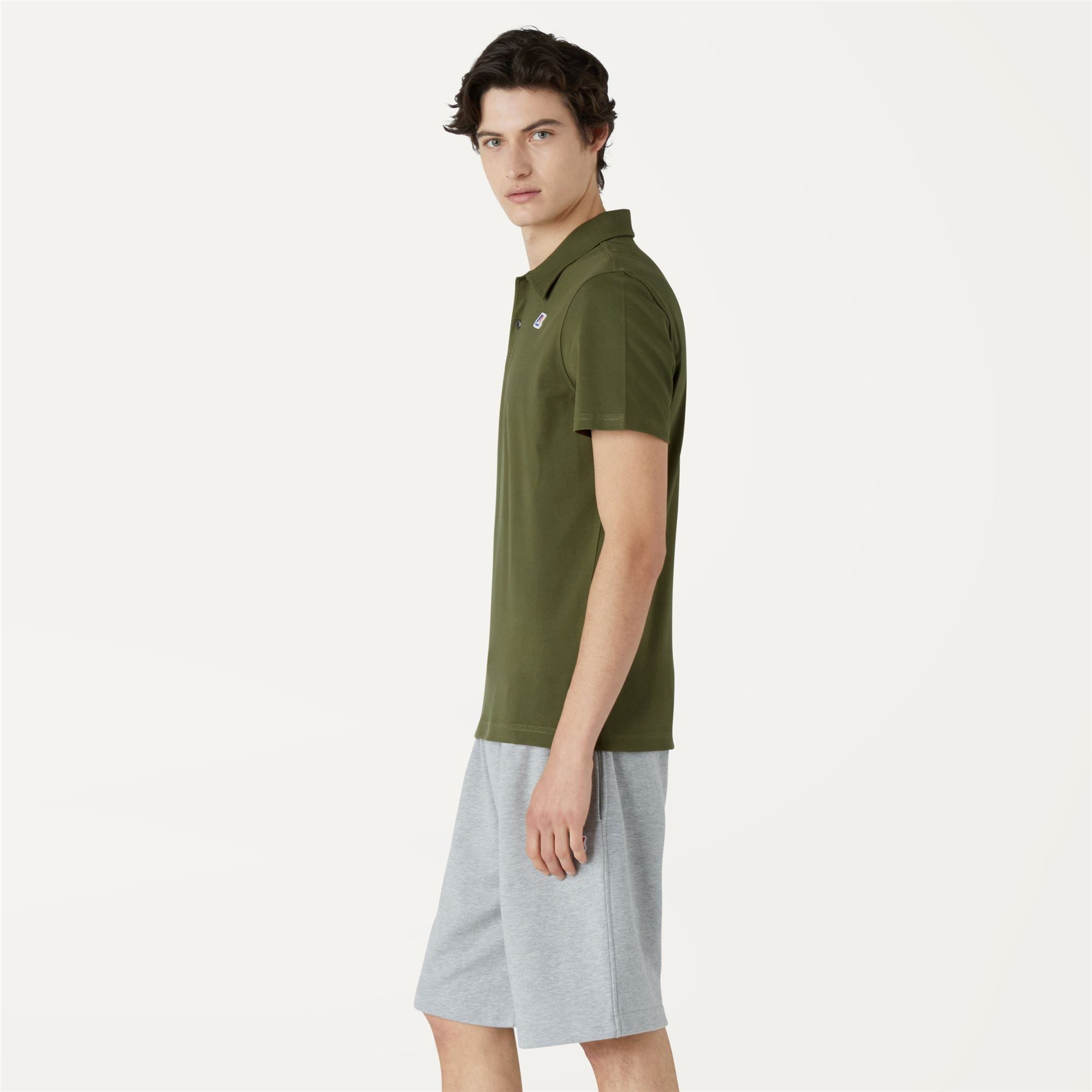 Polo Shirts_Man_GREGOIRE TAPE_Polo_Green Military - Commercial 5