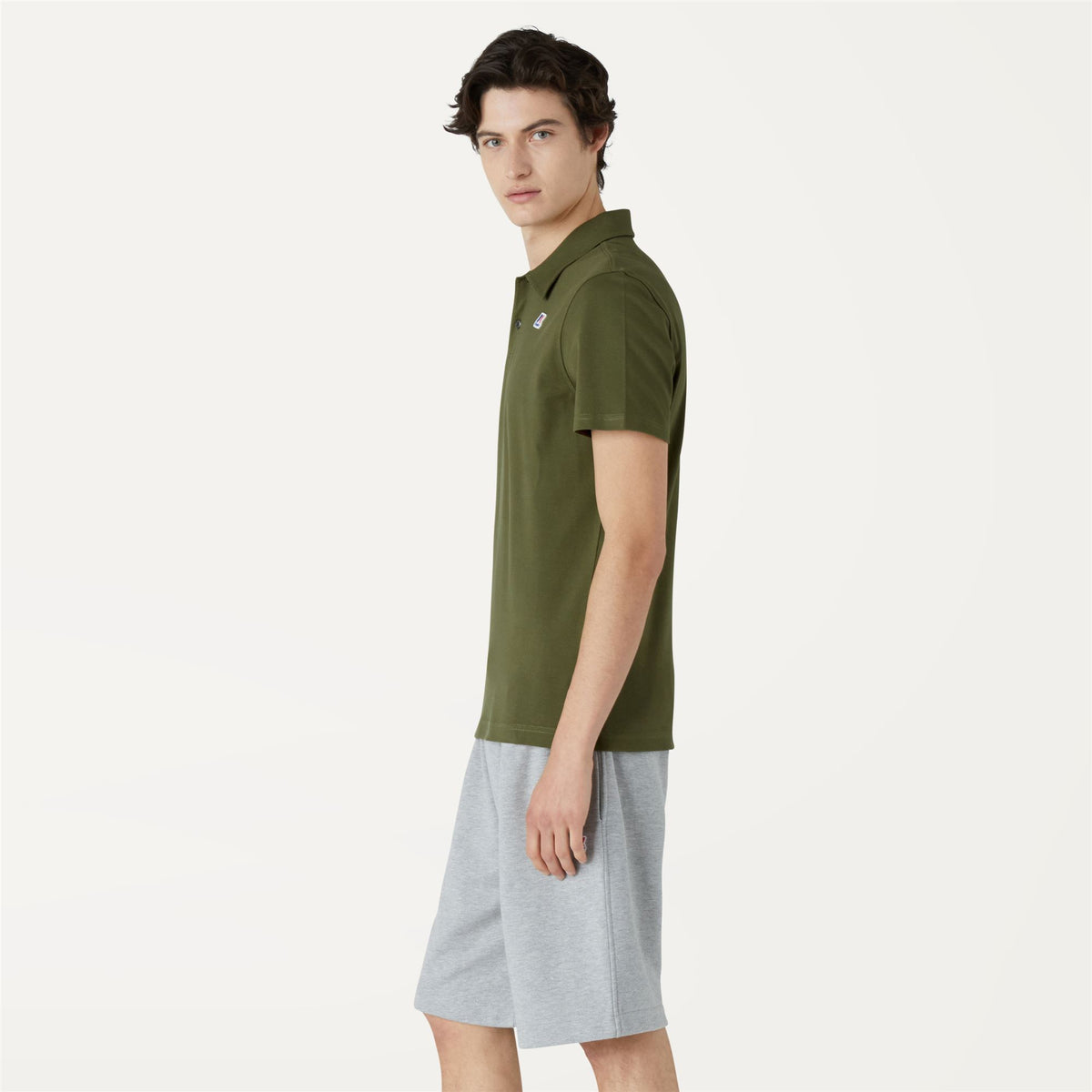 Polo Shirts_Man_GREGOIRE TAPE_Polo_Green Military - Commercial 5