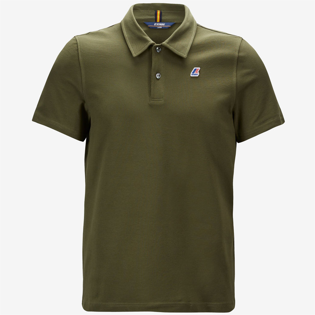 Polo Shirts_Man_GREGOIRE TAPE_Polo_Green Military - Commercial 1