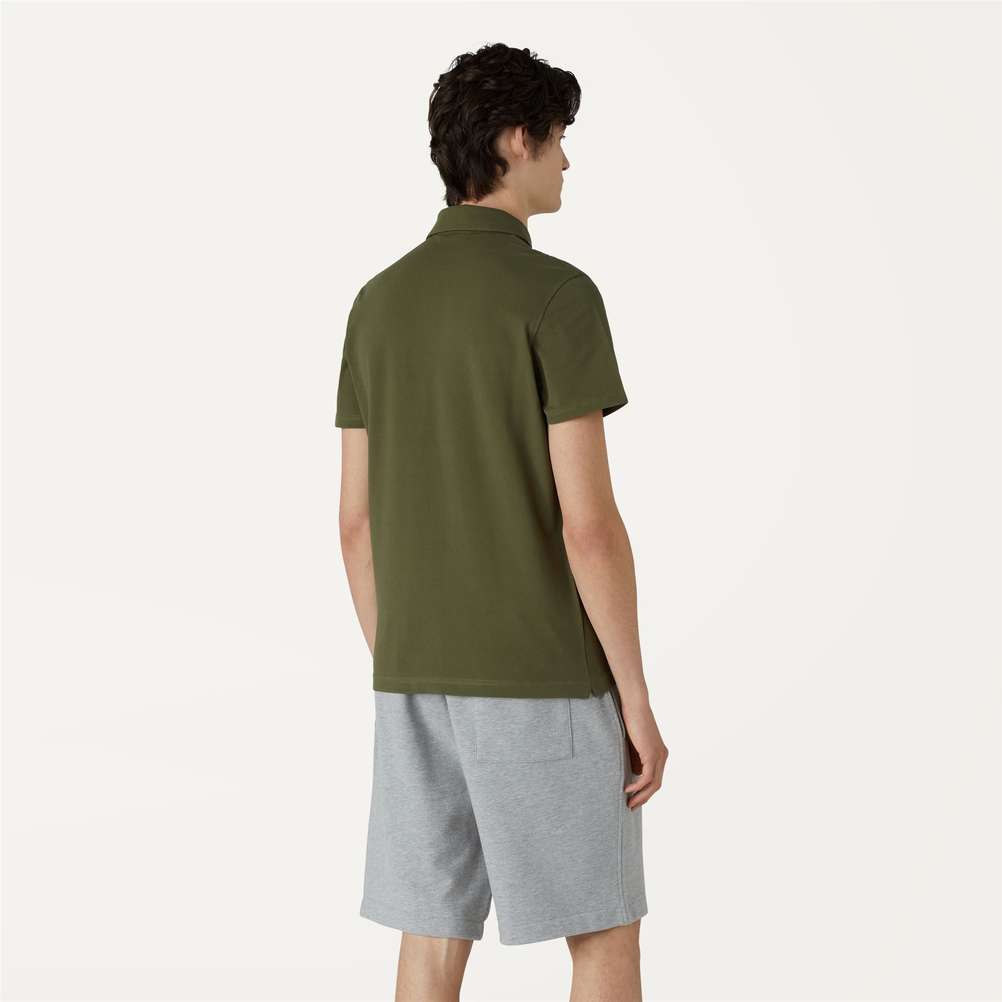 Polo Shirts_Man_GREGOIRE TAPE_Polo_Green Military - Commercial 6