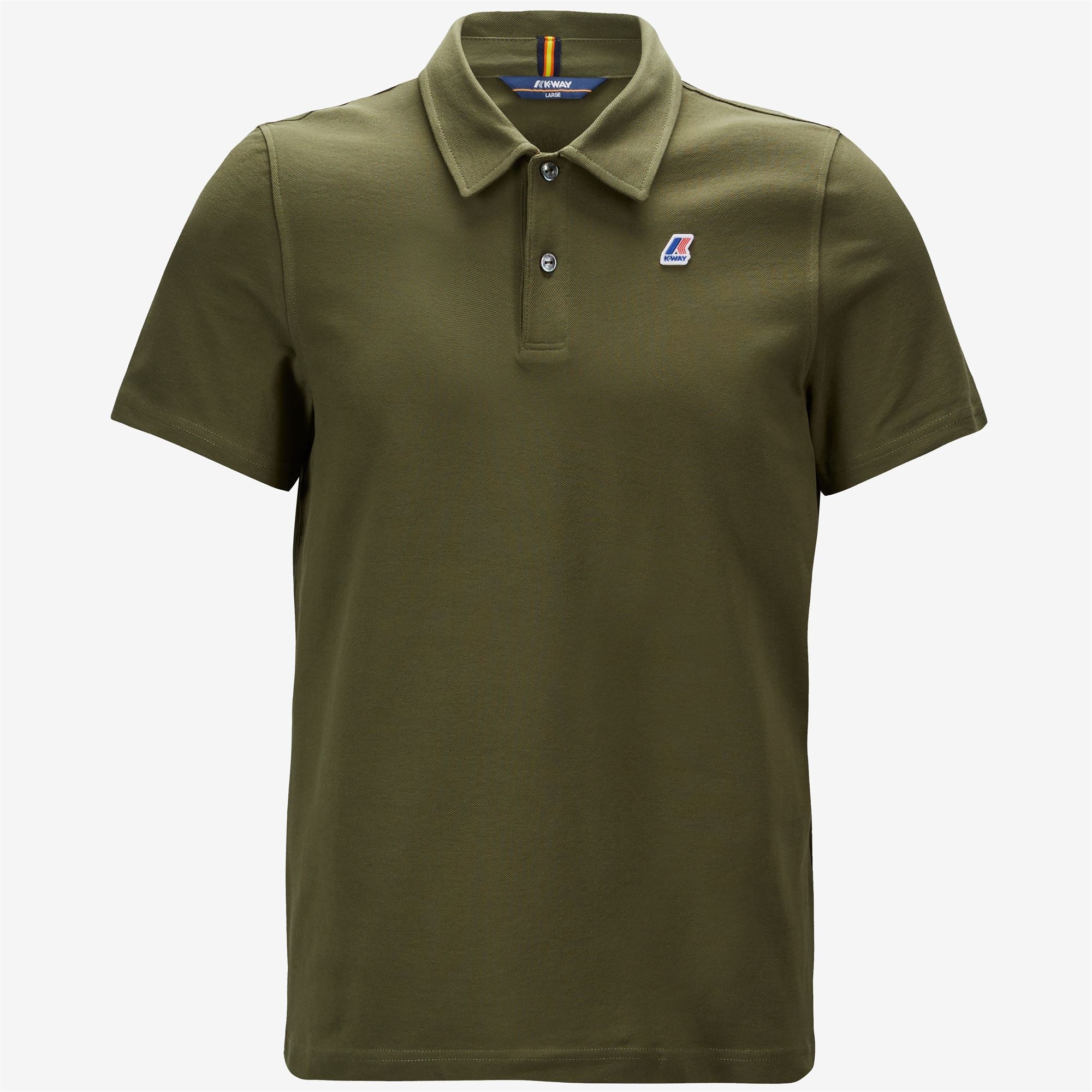 Polo Shirts_Man_GREGOIRE TAPE_Polo_Green Military - Commercial 1