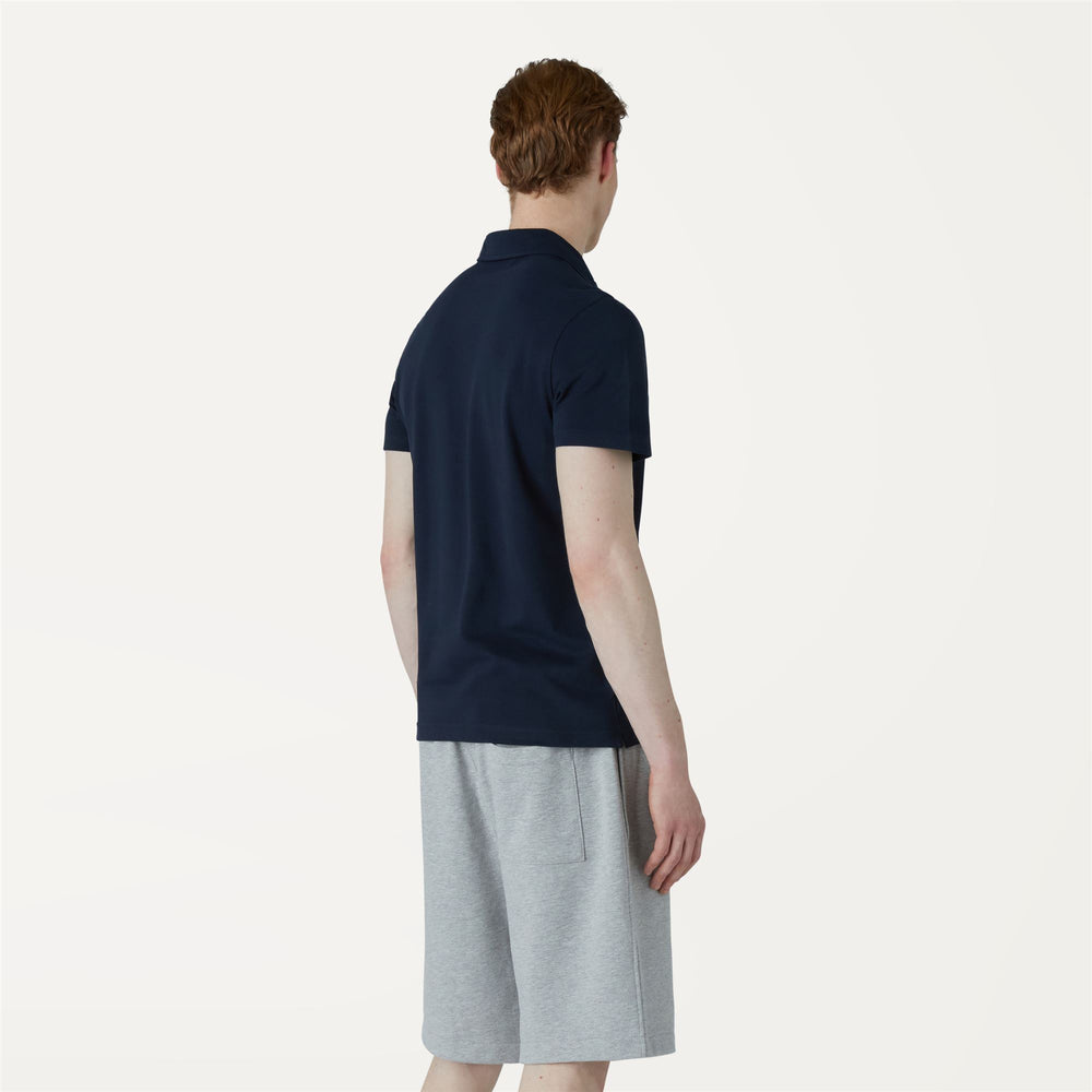 Deep Blue Men's Stretch Cotton Polo Shirt for City Wear 02