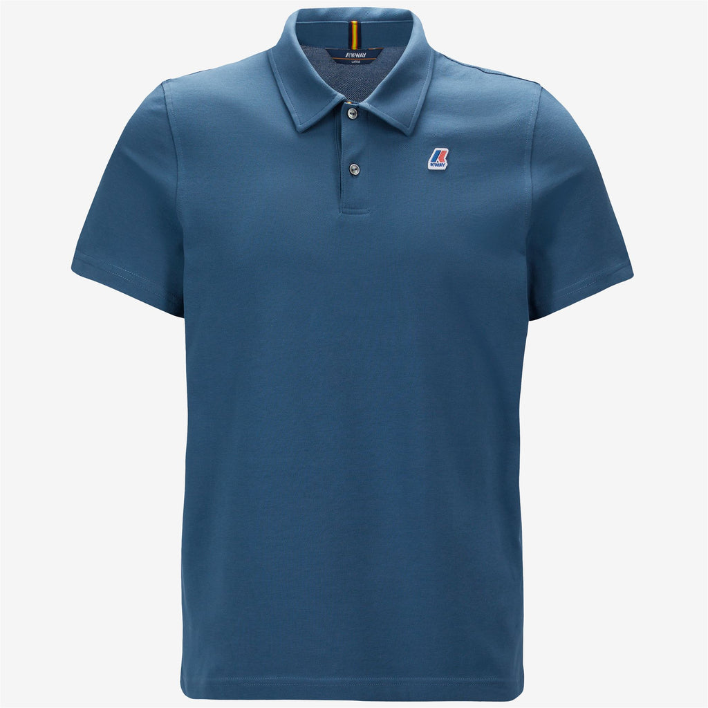 Polo Shirts_MAN_GREGOIRE TAPE_Polo_Blue Deep - Commercial 1