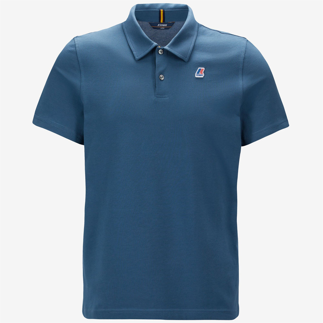 Deep Blue Men's Stretch Cotton Polo Shirt for City Wear 01