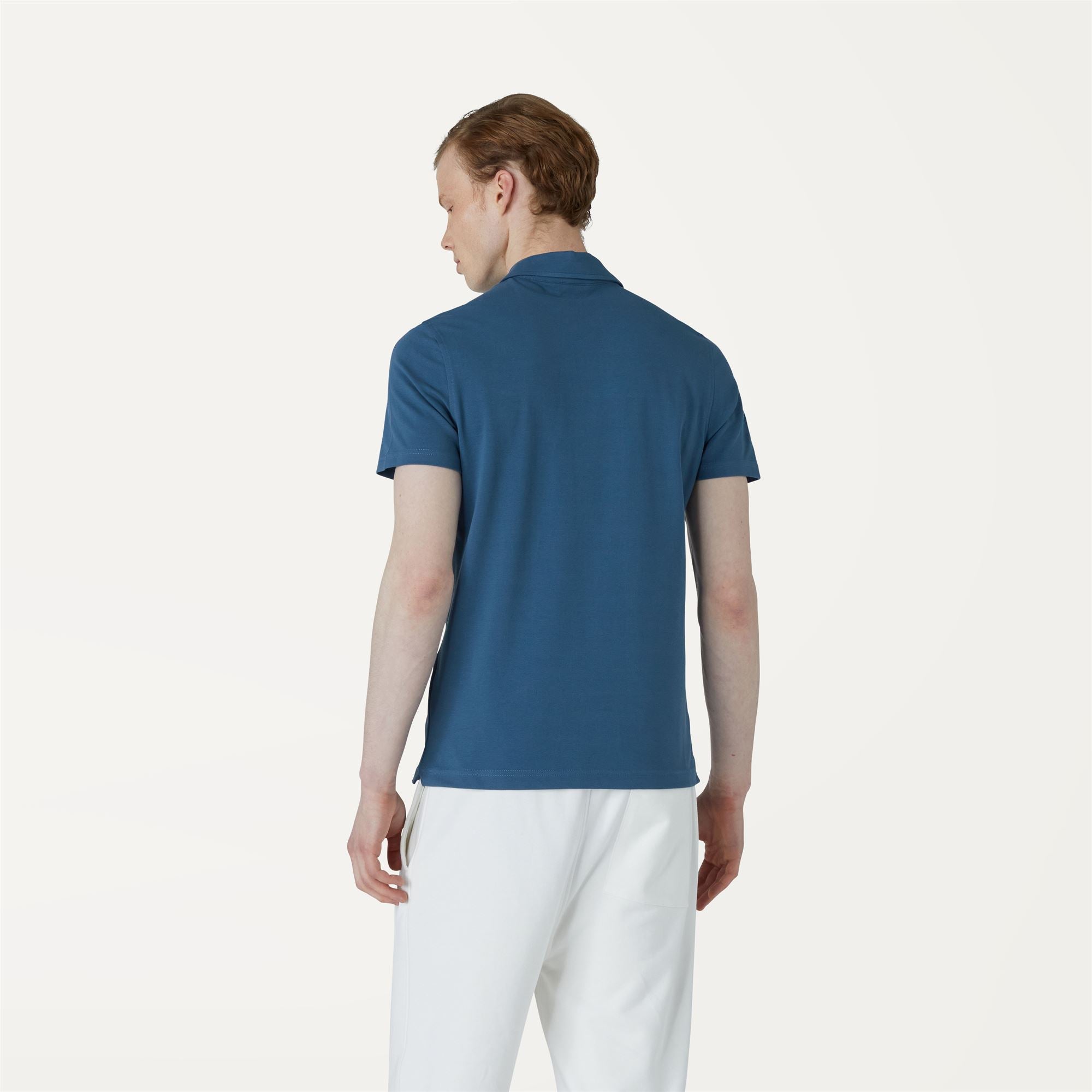 Polo Shirts_MAN_GREGOIRE TAPE_Polo_Blue Deep - Commercial 6