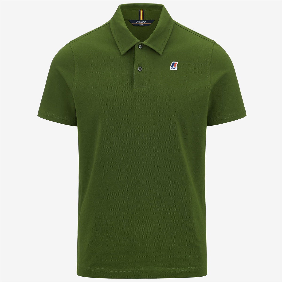 Polo Shirts_MAN_GREGOIRE TAPE_Polo_Green Cactus - Commercial 1