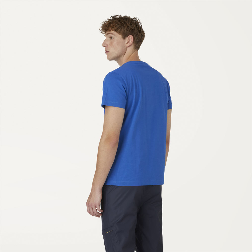 Royal blue Unisex Packable T-Shirt with Logo 02