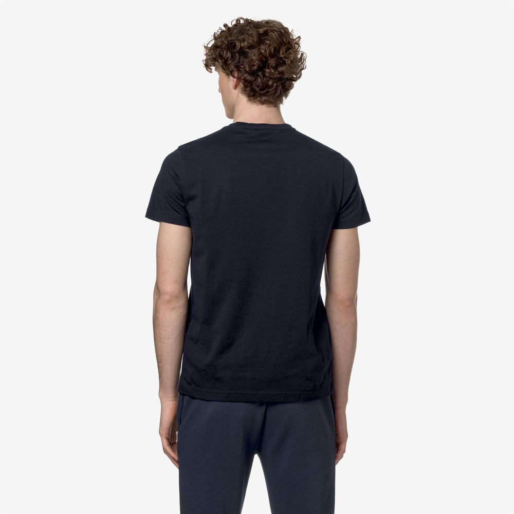 Deep Blue Unisex Packable T-Shirt with Logo 02