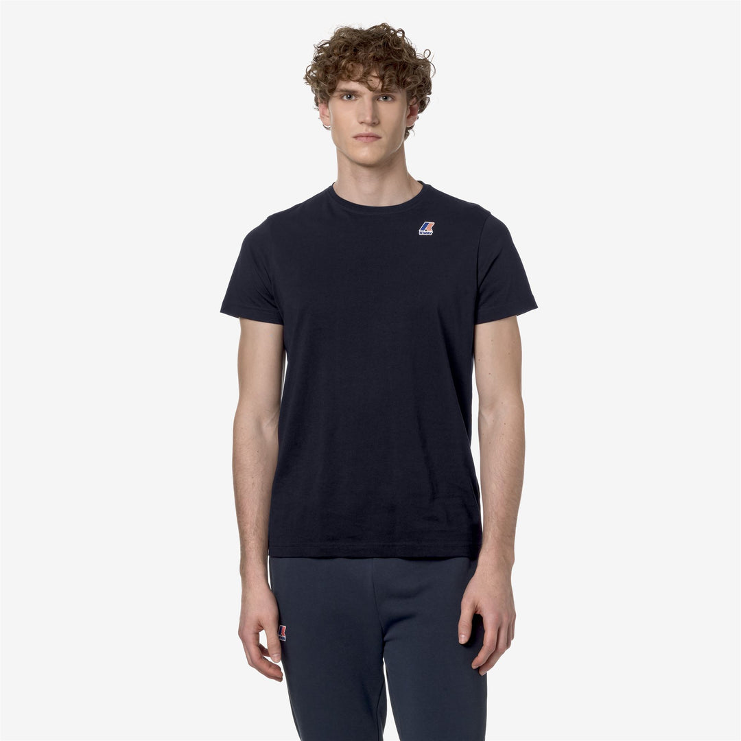 Deep Blue Unisex Packable T-Shirt with Logo 01