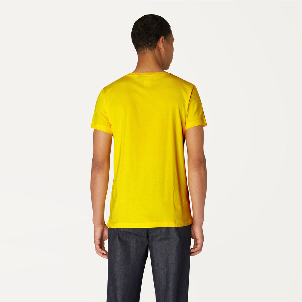Dark Yellow Unisex Packable T-Shirt with Logo 02