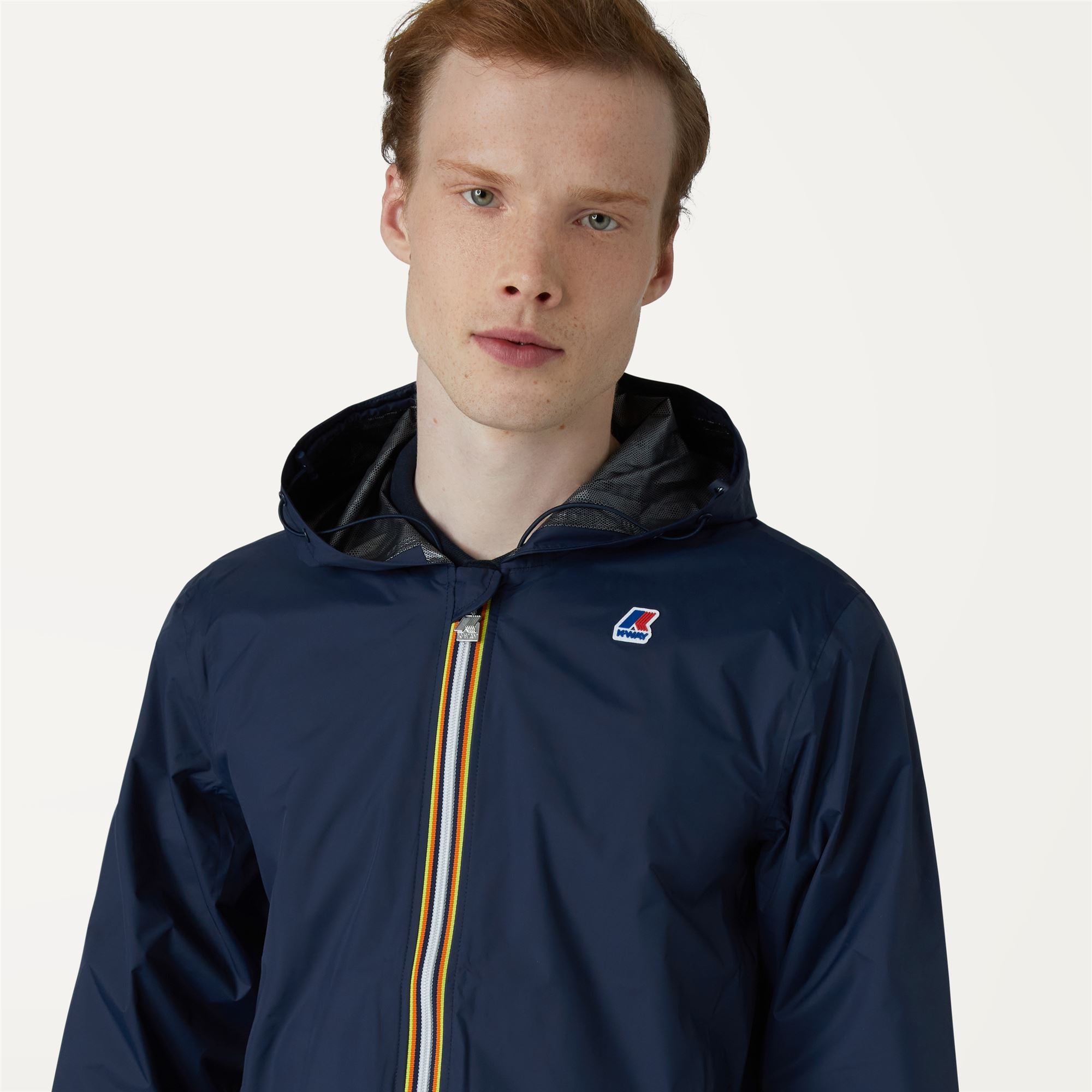 【K-WAY】Long Hooded Anorak NAVY L Men's long jacket Thomas Bonded by K-way K-WAY K7126WW