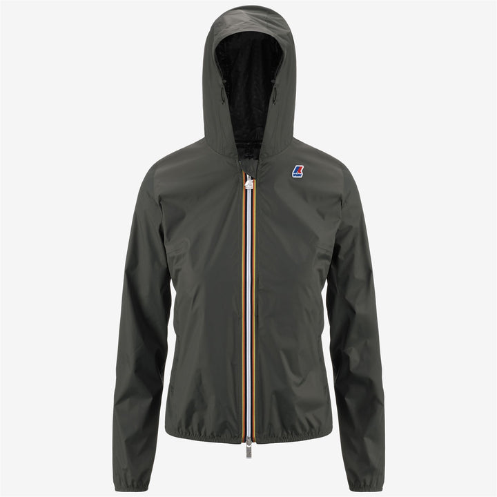 Giacca Corto Versatile Donna Verde Scuro con Design a Pois 1