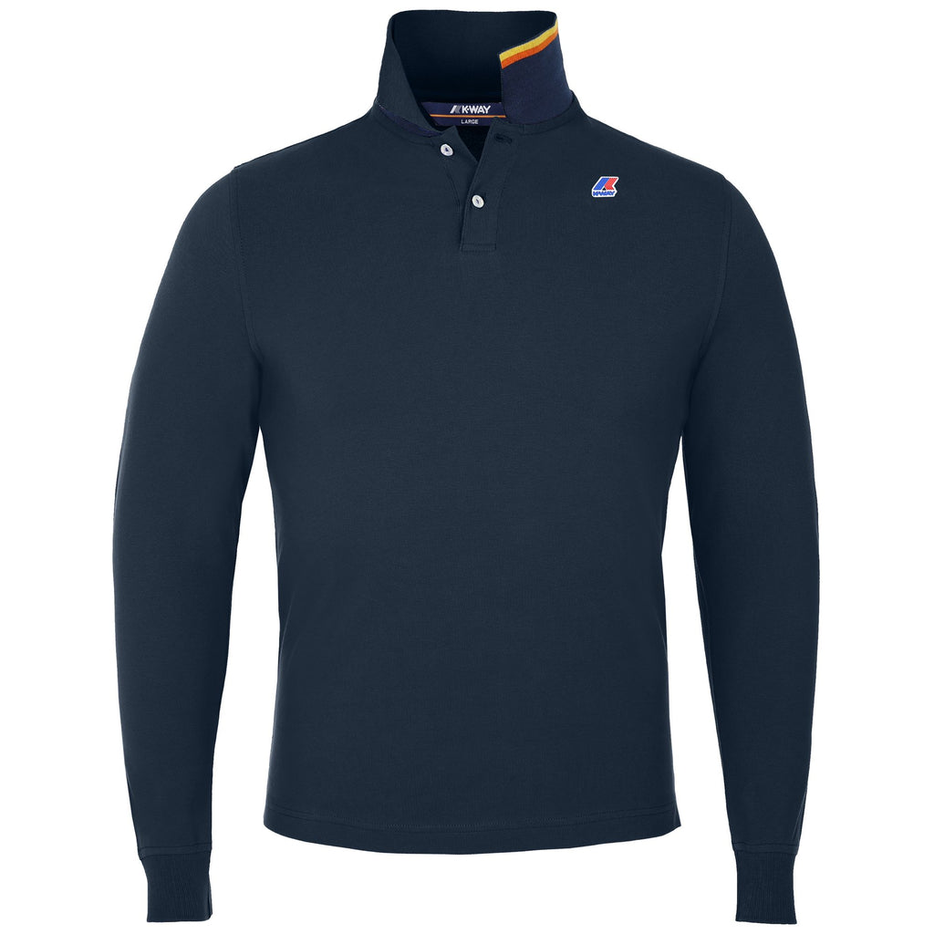 Polo Shirts_Man_ROCHEL CONTRAST STRETCH_Polo_Blue Depth - Commercial 1