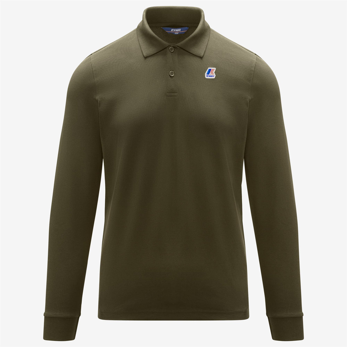 Polo Shirts_Man_ROCHEL CONTRAST STRETCH_Polo_GREEN BLACKISH - Commercial 1