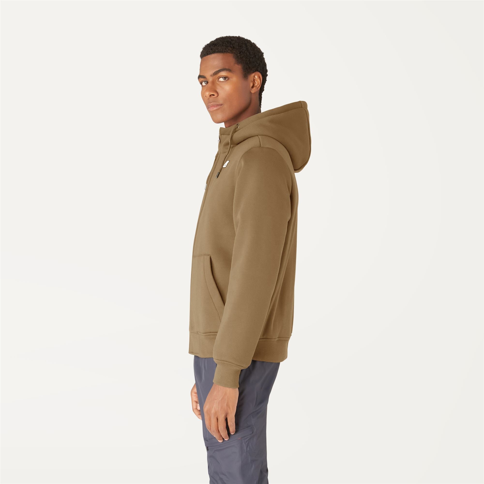 Fleece_Unisex_QUENTIN ORSETTO FLEECE_Jacket_Beige K-Grey A - Beige Khaki - Grey Periscope - Commercial 5