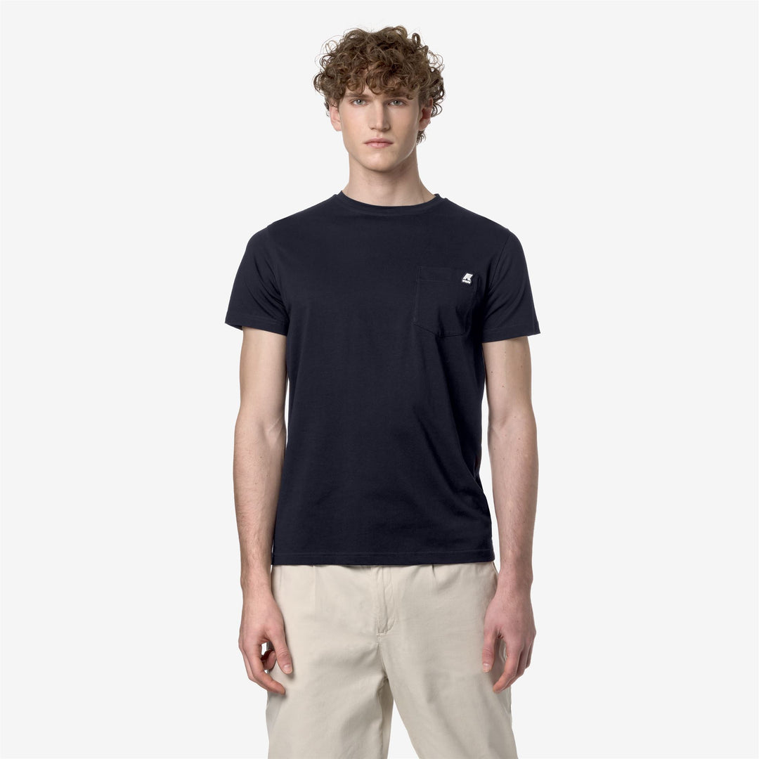 Deep Blue Men's Slim Fit T-Shirt for Everyday Wear 01