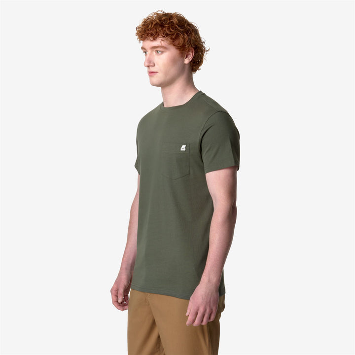 T-ShirtsTop Man Sigur T-Shirt GREEN BLACKISH Detail (jpg Rgb)			