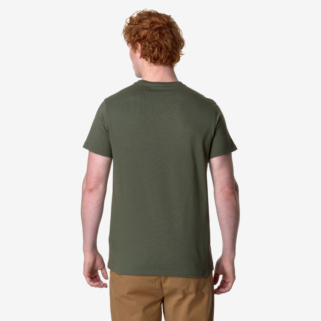 T-ShirtsTop Man Sigur T-Shirt GREEN BLACKISH Dressed Front Double		