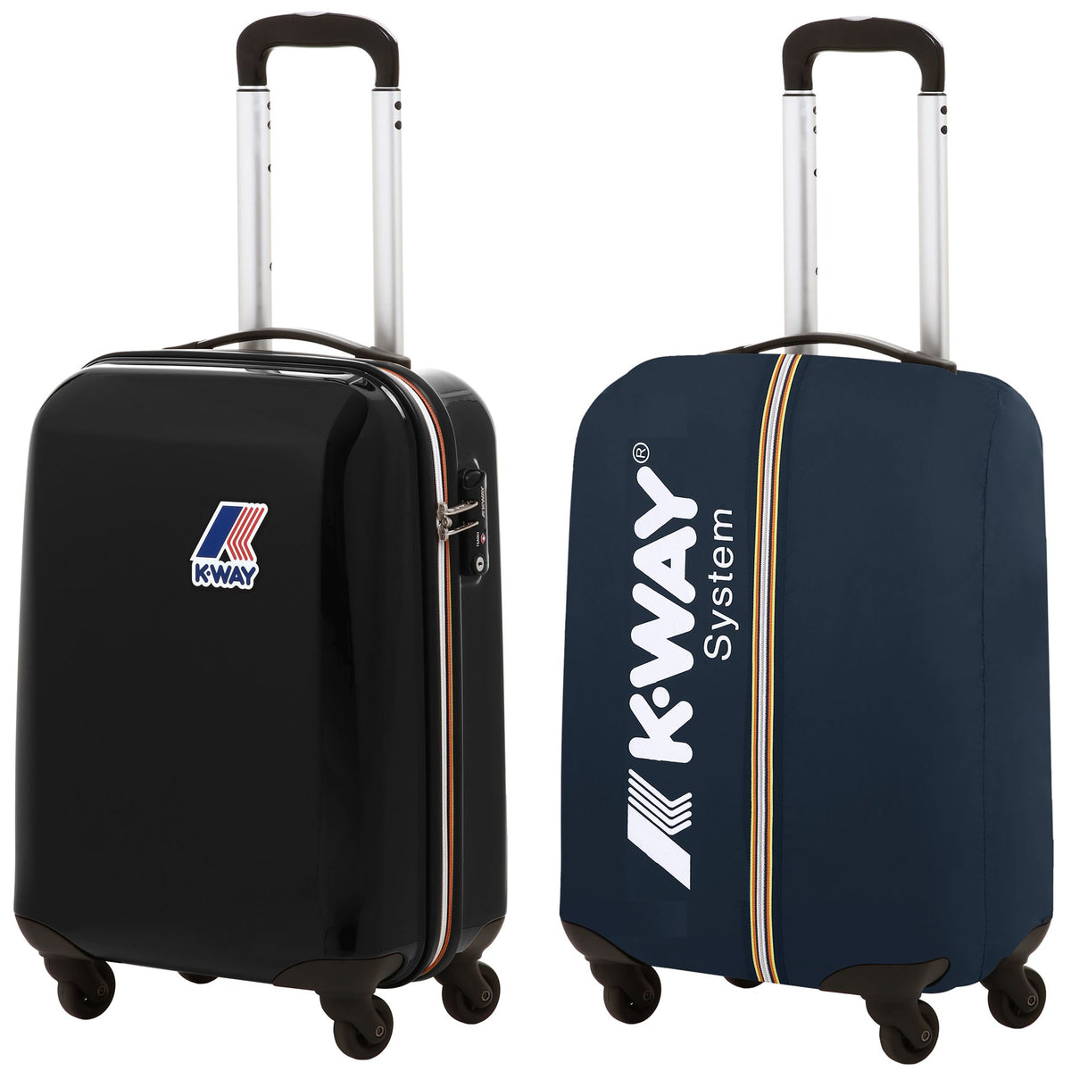 Luggage Bags_Unisex_K-WAY SYSTEM MINI TROLLEY_Trolley_Black-Torba - Black Pure - Black Torba - Commercial 1