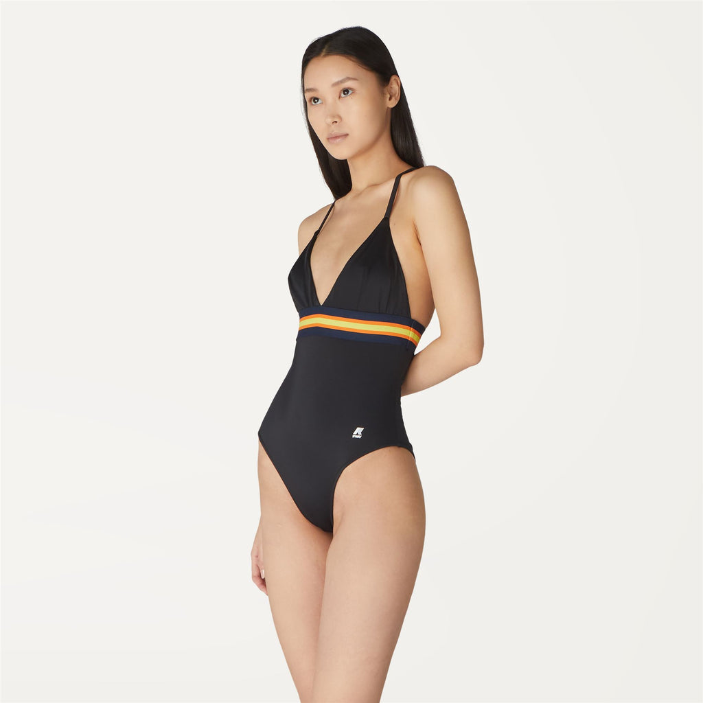 Bathing Suits_Woman_Katline Tape_Swimsuit_Black Pure - Commercial 5