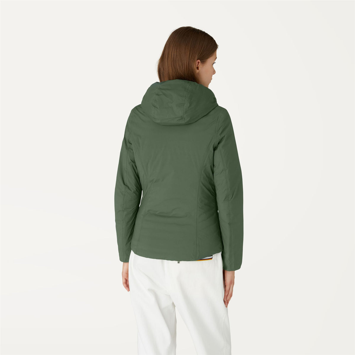 Jackets_Woman_LILY THERMO LIGHT DOUBLE_Short_Green Laurel - Commercial 6