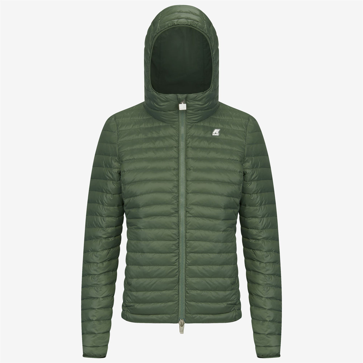 Jackets_Woman_LILY THERMO LIGHT DOUBLE_Short_Green Laurel - Commercial 2