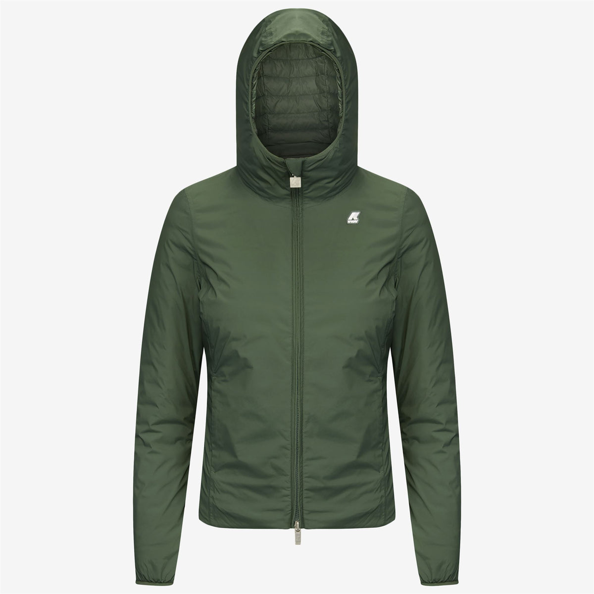 Jackets_Woman_LILY THERMO LIGHT DOUBLE_Short_Green Laurel - Commercial 1