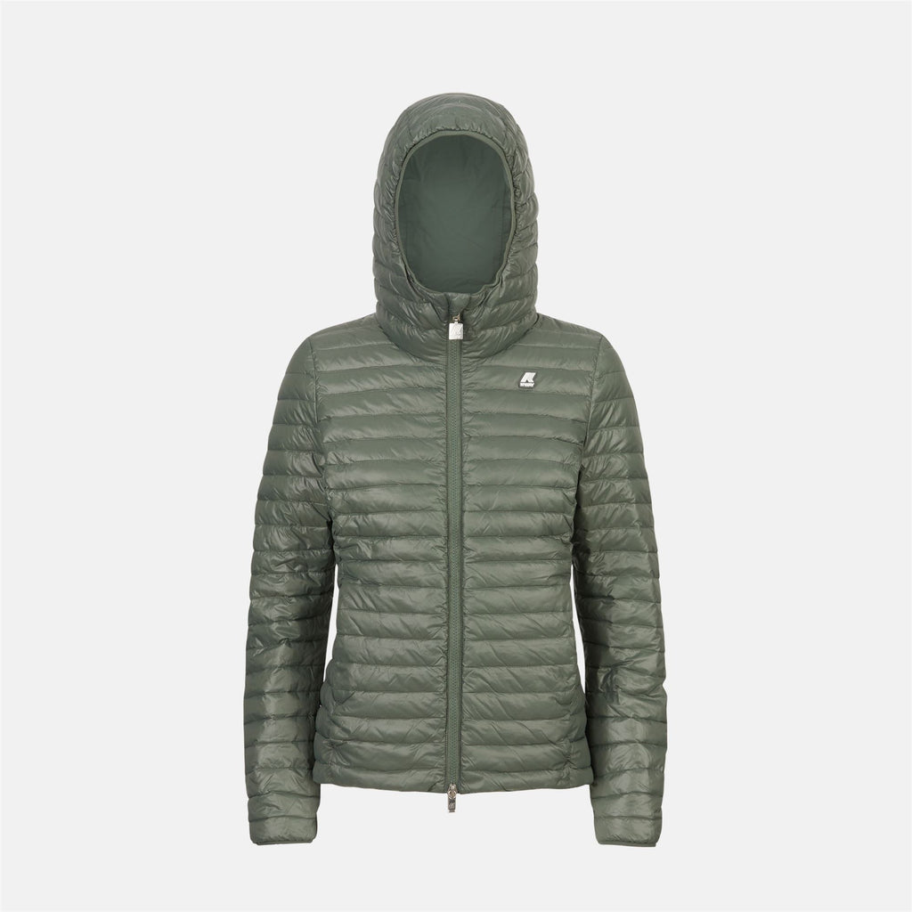 Jackets_Woman_LILY THERMO LIGHT DOUBLE_Short_Green Laurel - Commercial 5