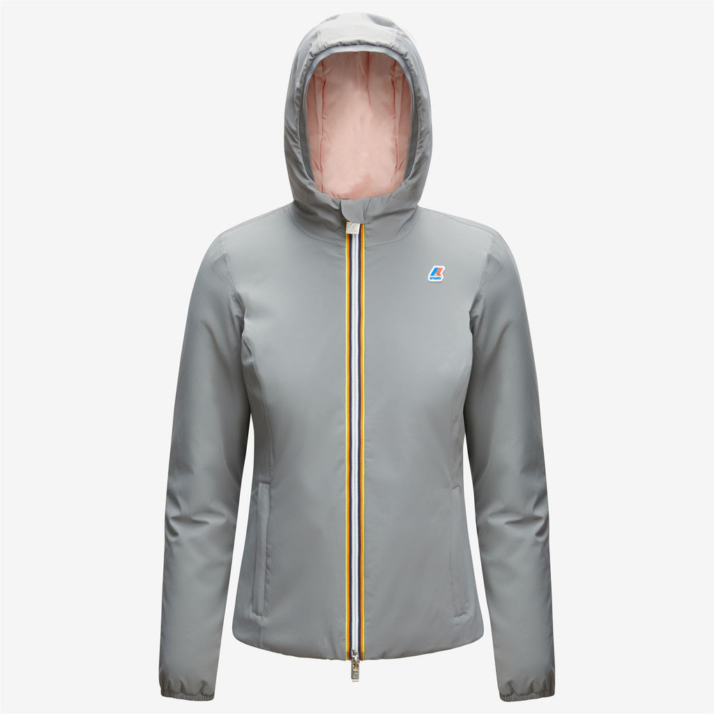 Jackets_WOMAN_LILY WARM DOUBLE_Short_Grey Md Steel - Pink Dafne - Commercial 1