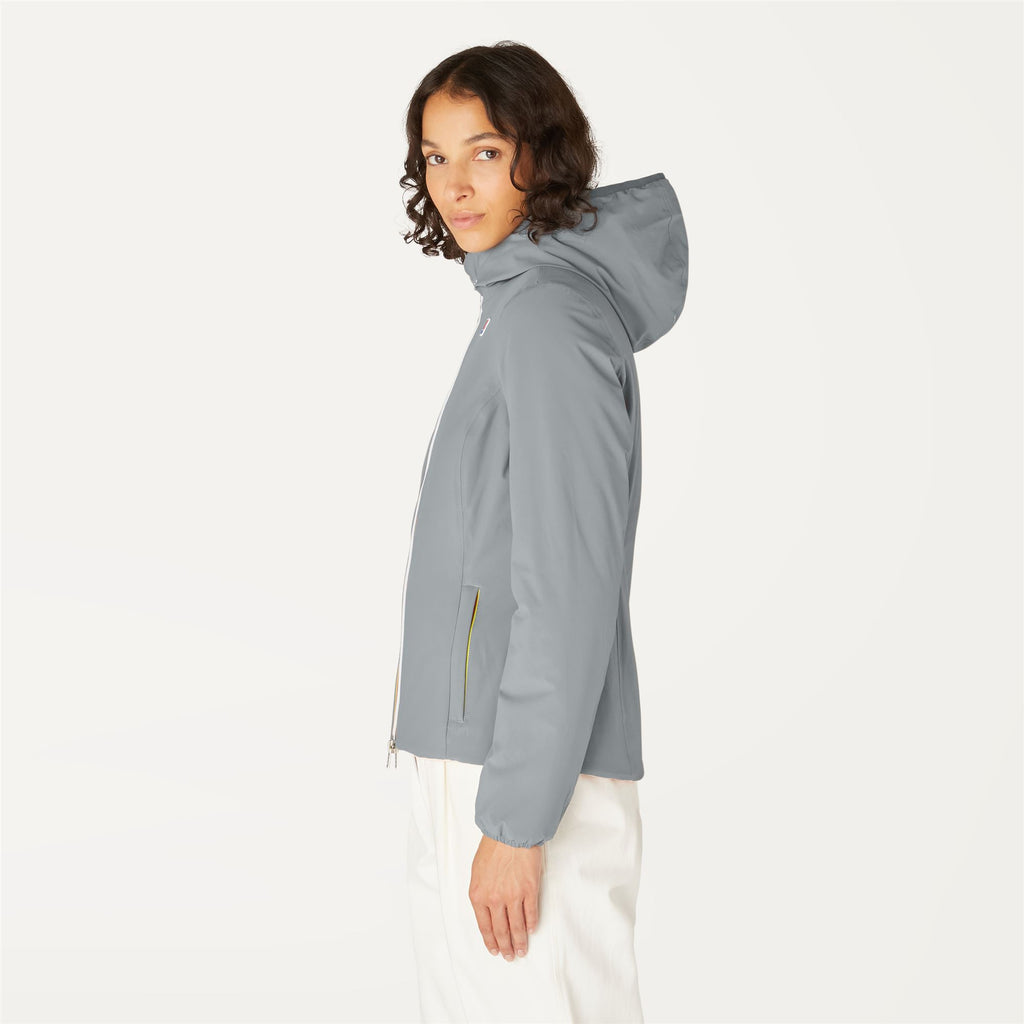 Jackets_WOMAN_LILY WARM DOUBLE_Short_Grey Md Steel - Pink Dafne - Commercial 5