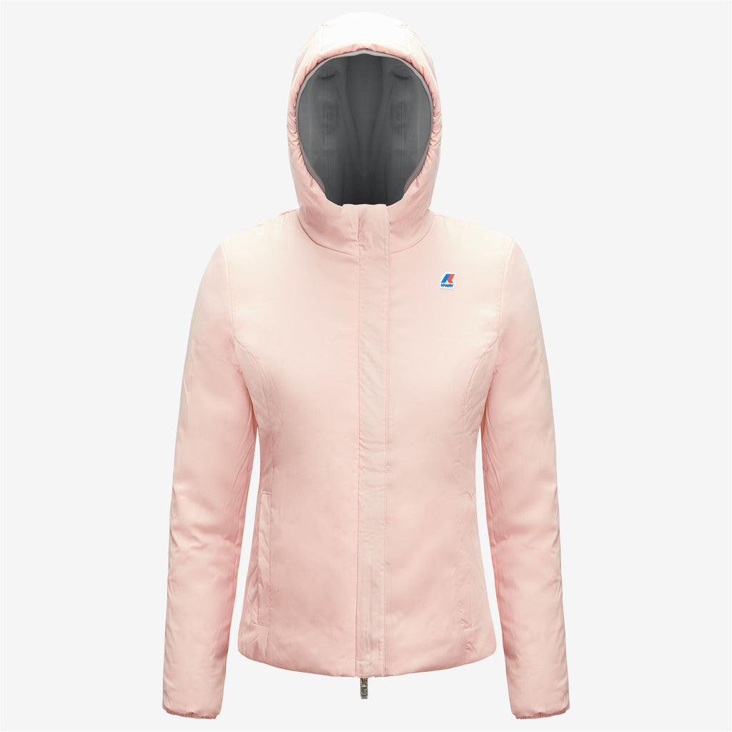 Jackets_WOMAN_LILY WARM DOUBLE_Short_Grey Md Steel - Pink Dafne - Commercial 2