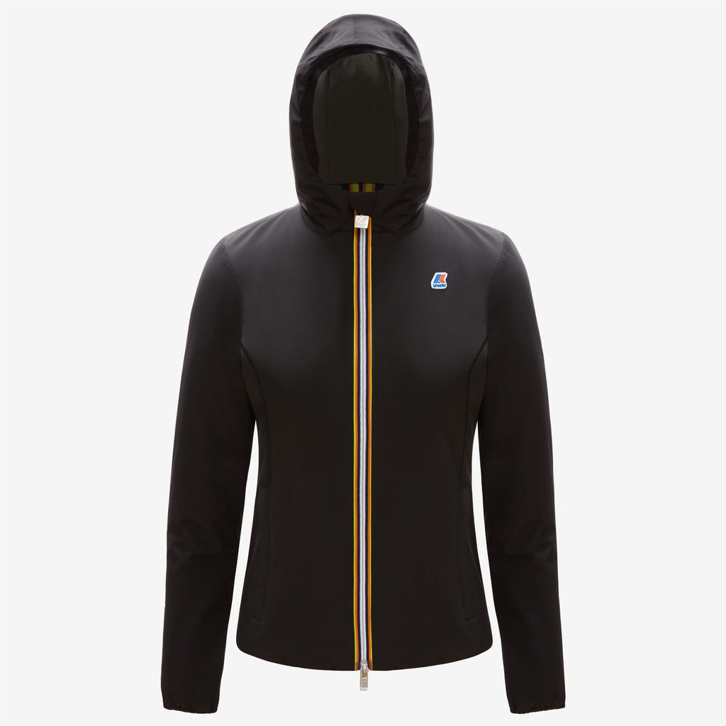 Jackets_WOMAN_LILY WARM DOUBLE_Short_Black Pure - GREEN BLACKISH - Commercial 1