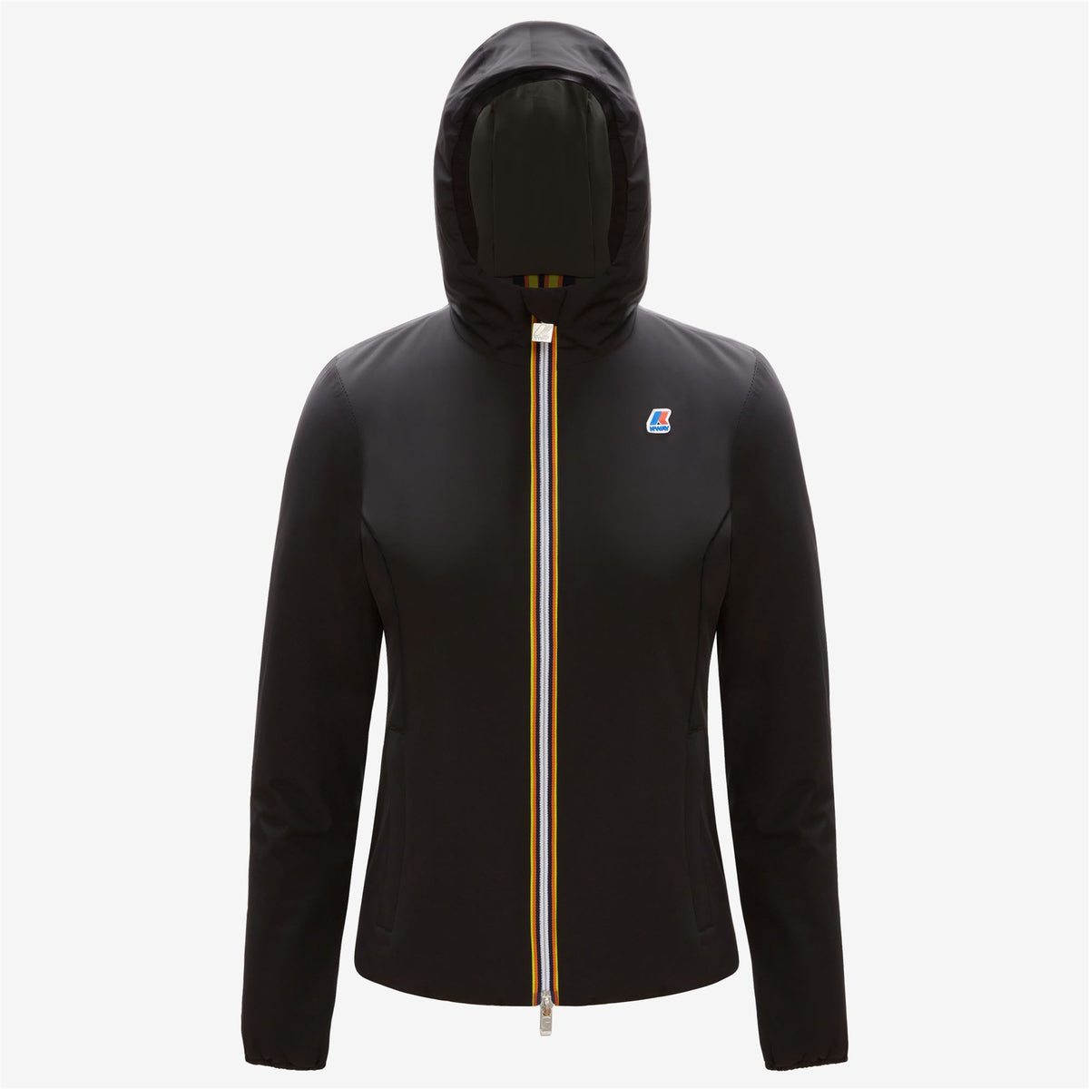 Jackets_WOMAN_LILY WARM DOUBLE_Short_Black Pure - GREEN BLACKISH - Commercial 1