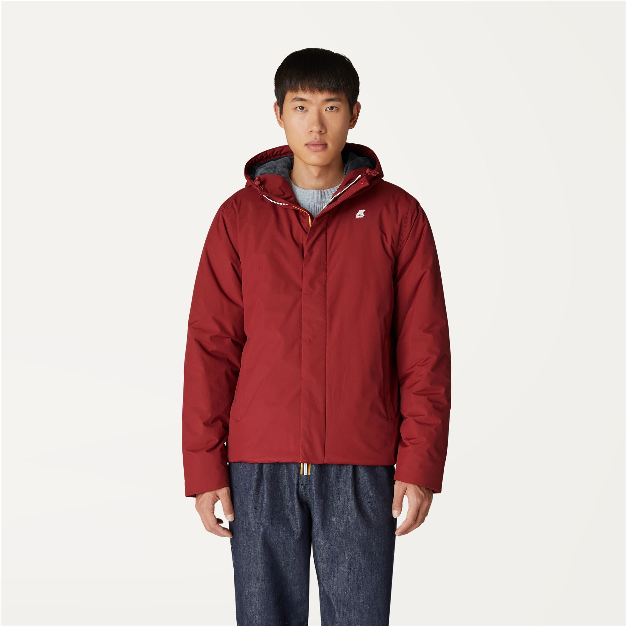 Jackets_Man_JACK RIPSTOP MARMOTTA_Short_Red Dk Tomato - Blue Depth - Commercial 4